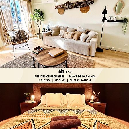 Апартаменты Modern 1 Bdr + Balcony + Free Parking + Ac + Pool Л'Иль-д'Або Экстерьер фото